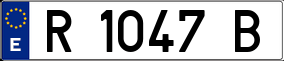 Trailer License Plate